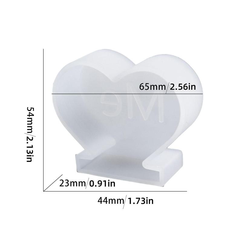 Heart Shaped Silicone Mold, DIY Table Decoration Mold, DIY Craft Supplies for Home Decor, Vanity Decor Accessories