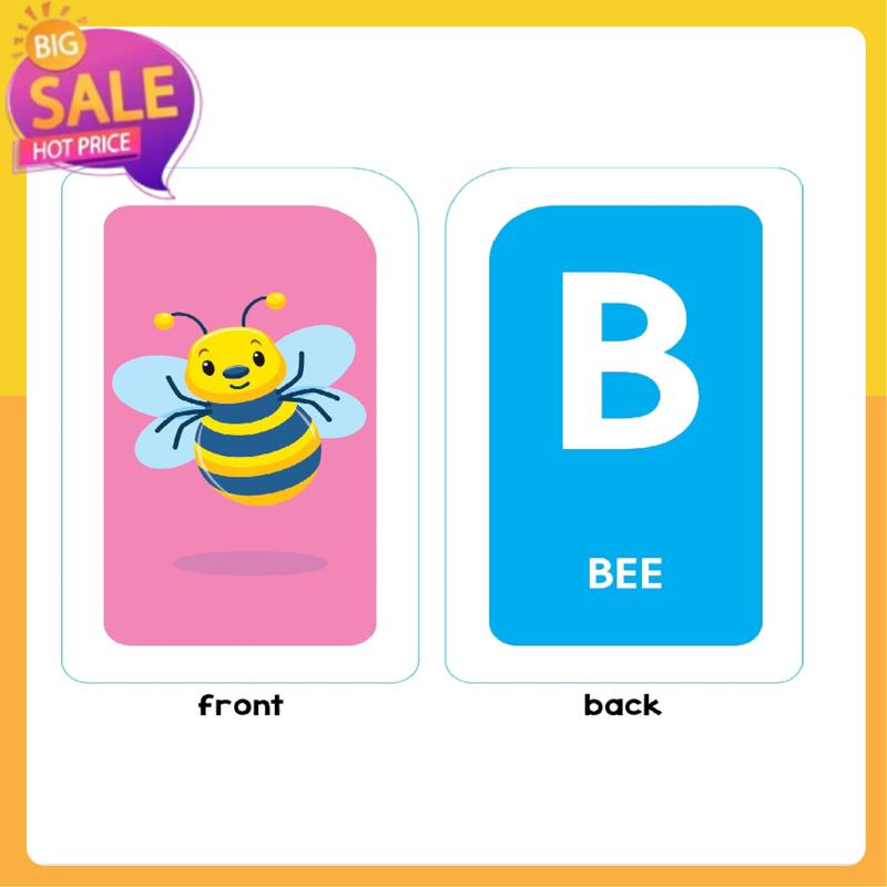 School Zone Alphabet Flash Cards: Learn the ABCs, Preschool & Toddlers, Letters & Phonics, Colorful & Fun Learning, 56 Cards Cards