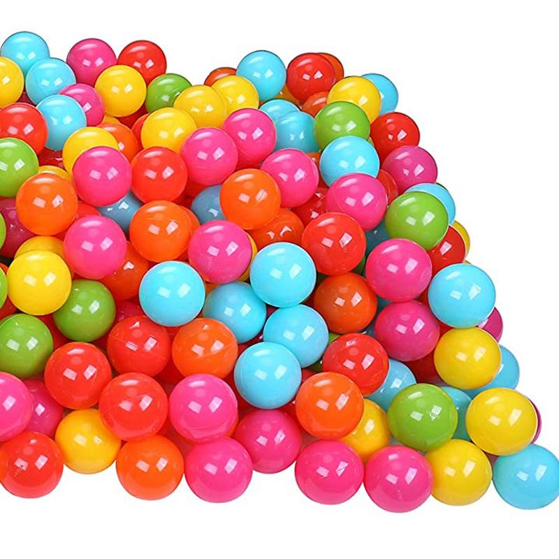 BalanceFrom Fitness 2.3 In Crush Proof Play Pit Balls w  Storage Bag, Multicolor