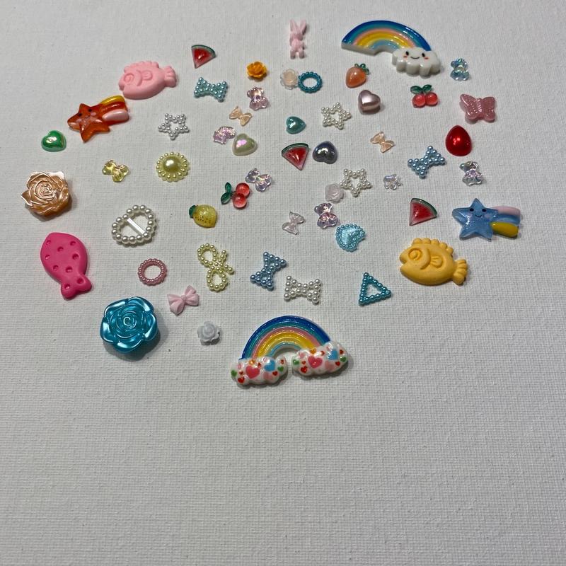 Messy Mix: Resin charms, beads, acrylic charms