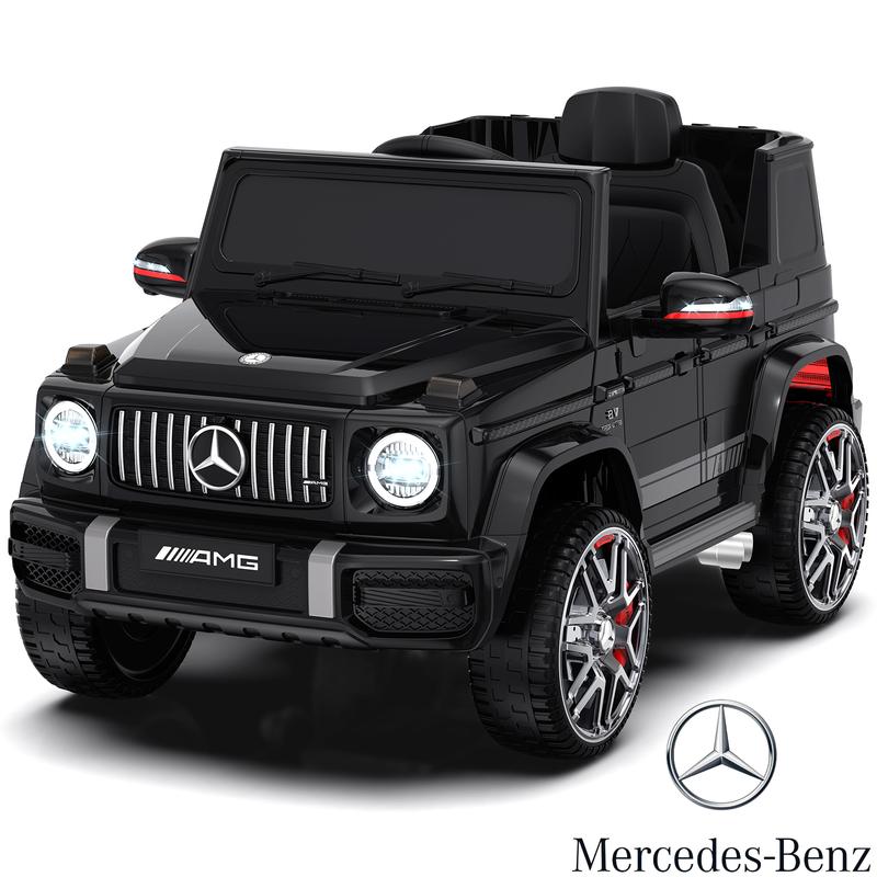 ANPABO 12V Mercedes-Benz G63 Licensed Powered Ride on Toy Car w  Remote Control, Voice Prompt for Low Battery, Gift for Kids