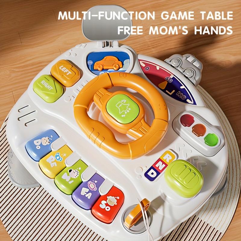 Car Steering Wheel Toy Music Educational Learning Activity Table Center Toy for  Kids 1 2 3 Years Old Boys Girls Gift