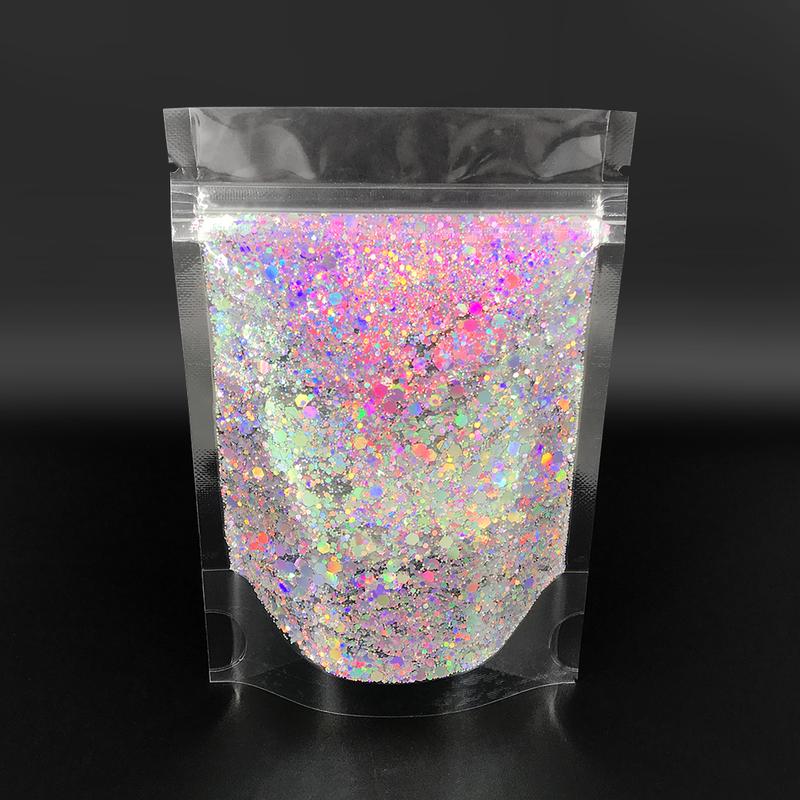 Chameleon Chunky Glitter, 2oz Color Shift Craft Glitter Powder Color Changing Iridescent Flake Sequin for Epoxy Resin, Nail, Tumbler, Phone Case, Party Decor, Jewelry Making