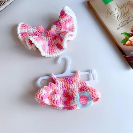 Handmade Wool Outfit Set for Labubu V1, V2 – Cute and Stylish - Doll Accessories - Bag Charm