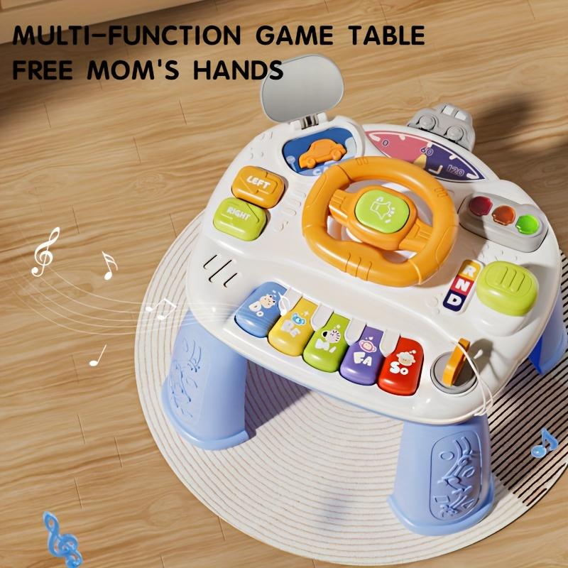 Car Steering Wheel Toy Music Educational Learning Activity Table Center Toy for  Kids 1 2 3 Years Old Boys Girls Gift