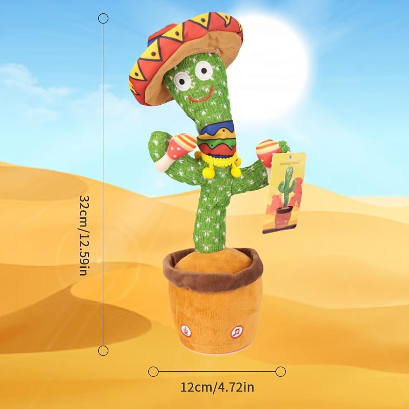 Drum Cactus Plush Toy Can Sing Learn To Talk Electric Plush Toy Doll Decoration Home Decoration Funny Prank Toy Christmas Easter Halloween Gift (without Batteries)