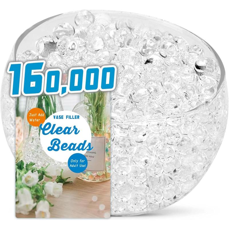 120,000 Beads for Vases,for Floating Pearls,Floating Candle Making,Floral Arrangement Decor,Wedding,Soilless Planting. Only for Ages 14+ Use