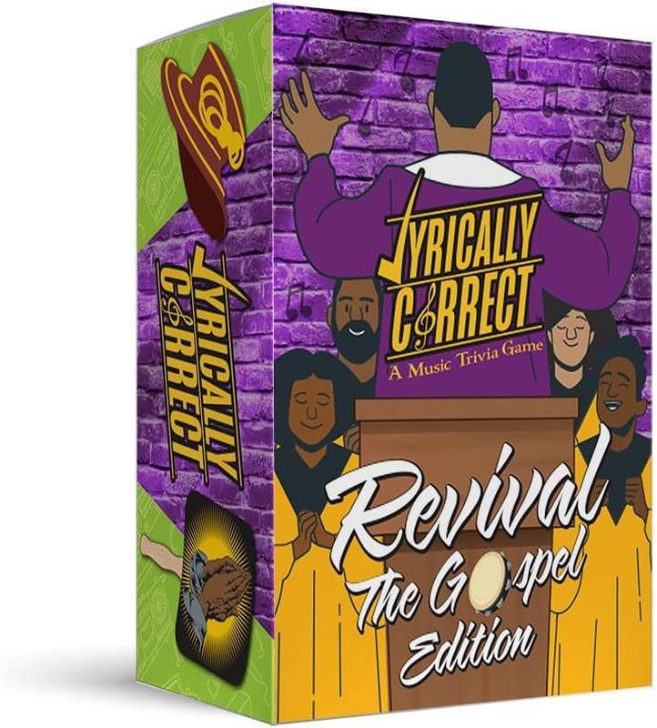 Lyrically Correct Music Trivia Card Game | Multi-Generational Family Gatherings, Adult Game Night and Fun Trivia (The Revival Gospel)