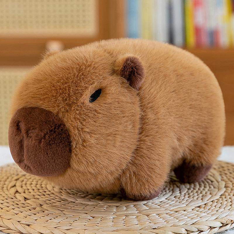 Avocado Capybara,Capybara Stuffed Animal, Capybara Plush, Capybara Toys with Turtle Backpack Plushies Hugging Gifts for Kids Brown