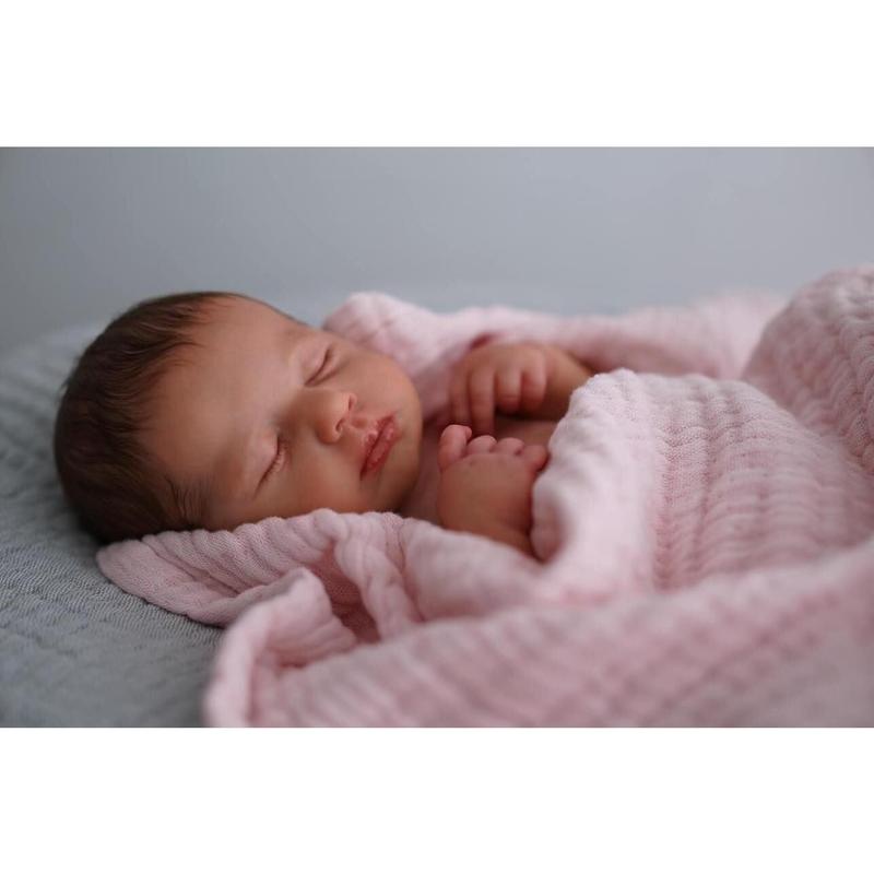 [IN STOCK] Realistic Reborn Baby Doll Full Body Silicone Waterproof 20 Inch Real Looking Lifelike Sleeping Newborn Baby Girl Dolls Loulou Life Like Toddler Washable Baby Doll