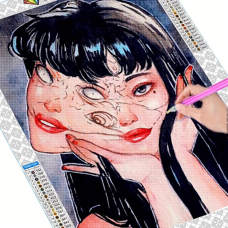 Diamond Painting Kit Horror Girl Diamond Mosaic 5D DIY Cross Stitch Kits Woman Diamond Art Home Decoration Creative Handicrafts