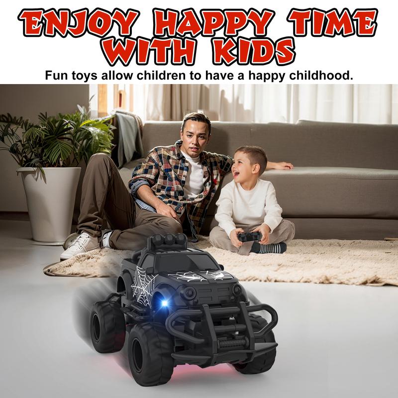 Remote Control Car for Boys 4-7, 1:43 Scale Mini RC Cars for Kids 3-5, RC Truck Christmas Birthday Gift for Toddlers 3 4 5 6 7 8 Year Old Boys (Black) rc car offroad  rc