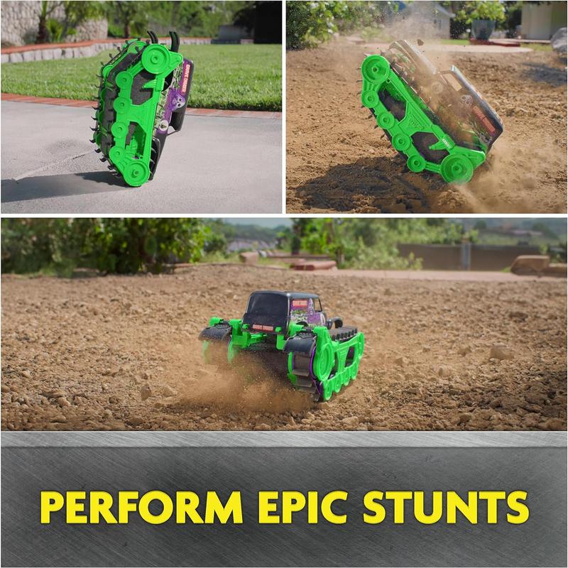 YKTK1 Official Grave Digger Trax All-Terrain Remote Control Outdoor Vehicle, 1:15 Scale, Kids Toys for Boys and Girls Ages 4-6+