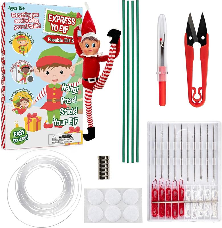 Elf Upgrade Complete DIY Kit - Make Your Christmas Elf Bendable & Flexible - Easy to Use - Perfect for Kids & Family