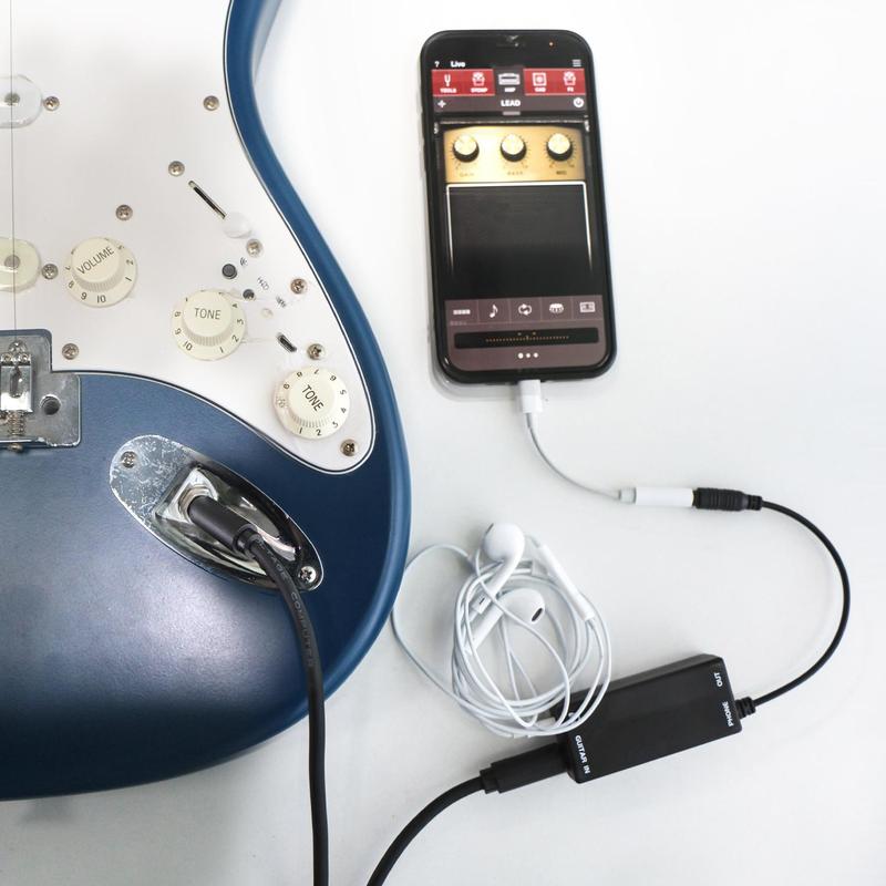 Guitar Effect Pedal Converter Cable, Instrument Connection Converter for Smart Phone and Tablet, Music Accessories for Kids and Adults