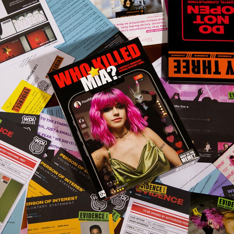 Who Killed Mia? A Digitally Immersive Modern Murder Mystery Game - Find Influencer Mia Star's Murderer