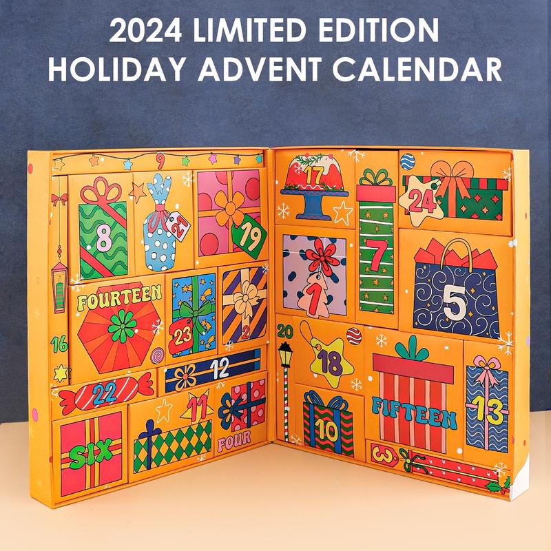 Grabie 2024 Limited Edition Holiday Advent Calendar: 24 Days of Surprises, Includes Premium Art Supplies, DIY Kits, Ornaments & More!