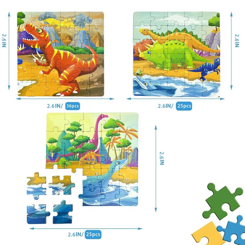 Magnetic Toys Dinosaur Puzzles Toys for Kids Aged 3-6 Year Olds , Travel Games for Kids, Learning Toys Birthday Gifts