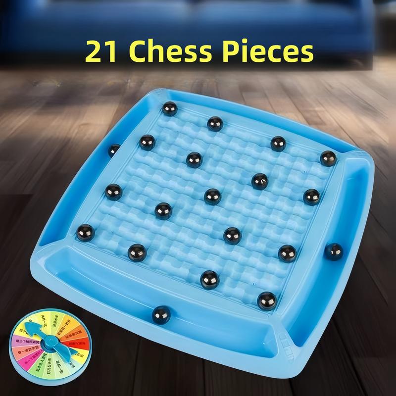 Magnetic Chess Board Game with Punishment Wheel for Adults and Family Party