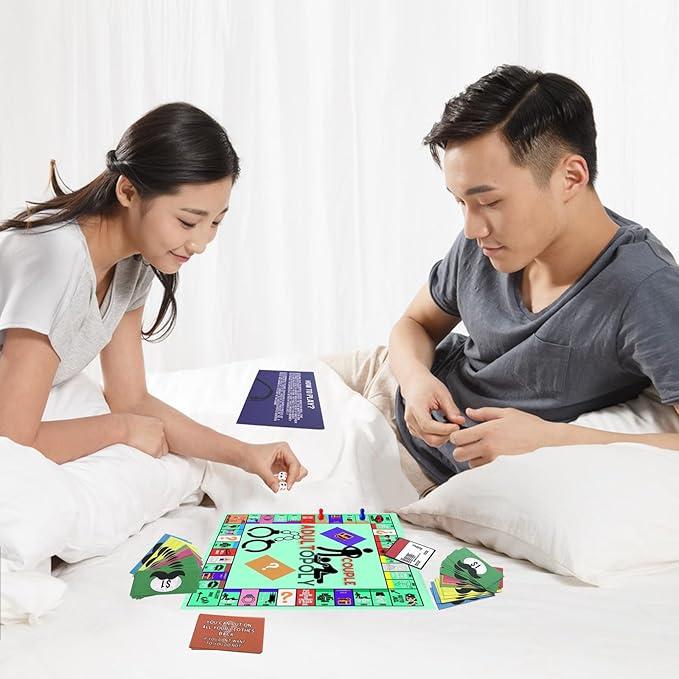 Board Game, Couple Opoly Board Game, Valentines Gifts for Him Her Boyfriend Girlfriend, Birthday Date Night Gifts for Husband Wife,Super Fun Couples Game for Date Night.