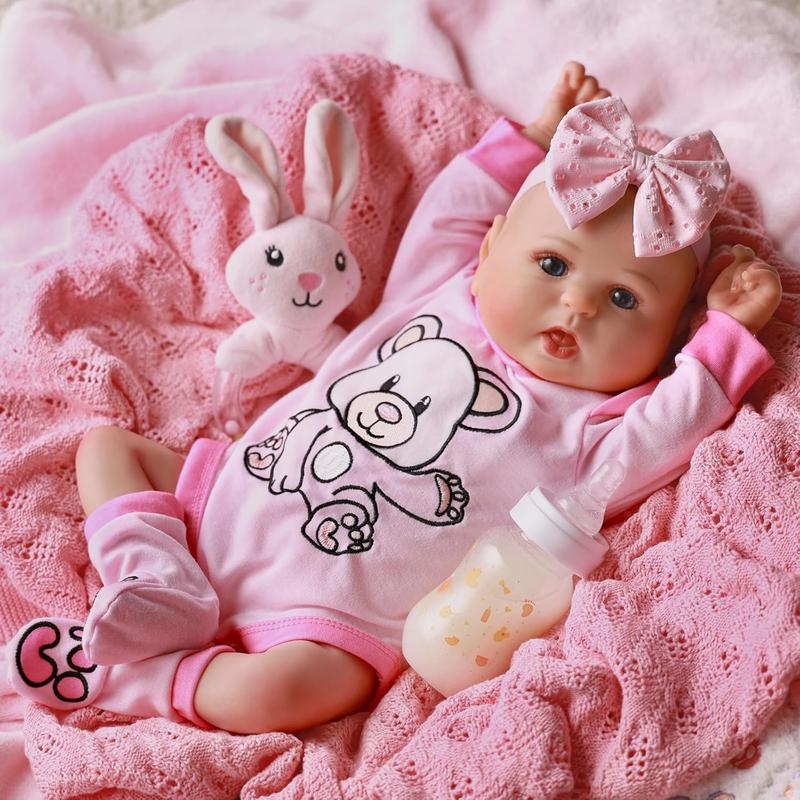 BABESIDE Reborn Baby Dolls - 20 Inch Lifelike Soft Body Realistic-Newborn Baby Girl Dolls Full Body Vinyl with Complete Accessories Real Life Baby Dolls for Kids Age 3+