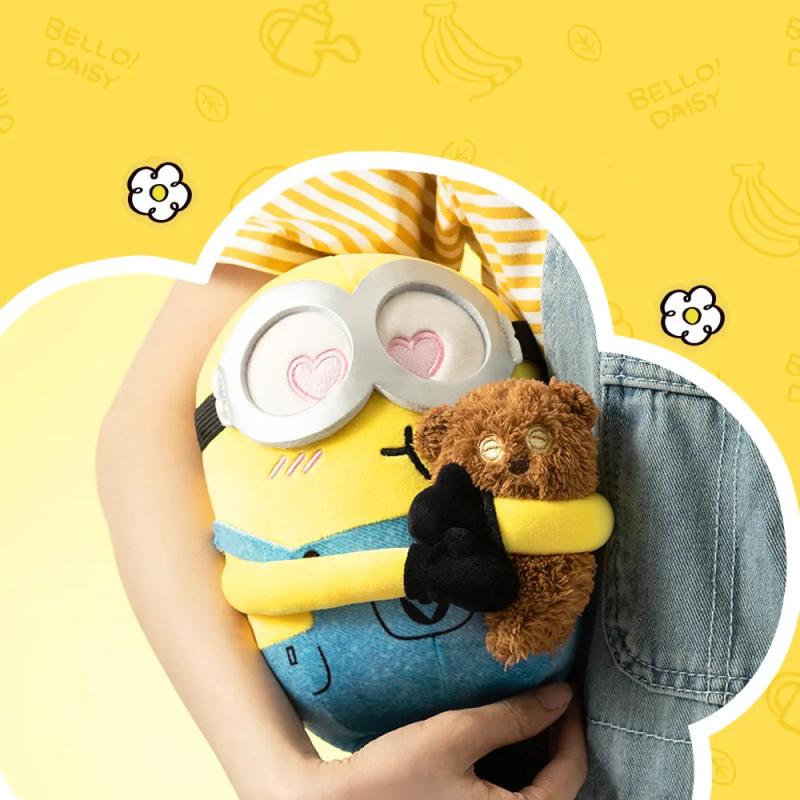 Minions Bob Disguised As Tim Series Stuffed Toys 9 Inch Little Minions Cute Sleeping Bedding Stuffed Animals Kawaii Plushies Pillow for Kids Toddler Toys Boys Girls  Christmas Gift