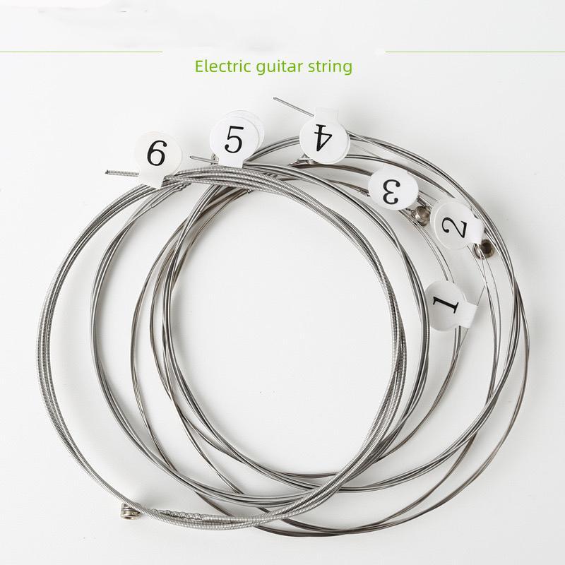 Electric Guitar String, 6 Counts set Anti-rust Coated Guitar String with Number Label, Guitar Accessories for Electric Guitar, Music Accessories