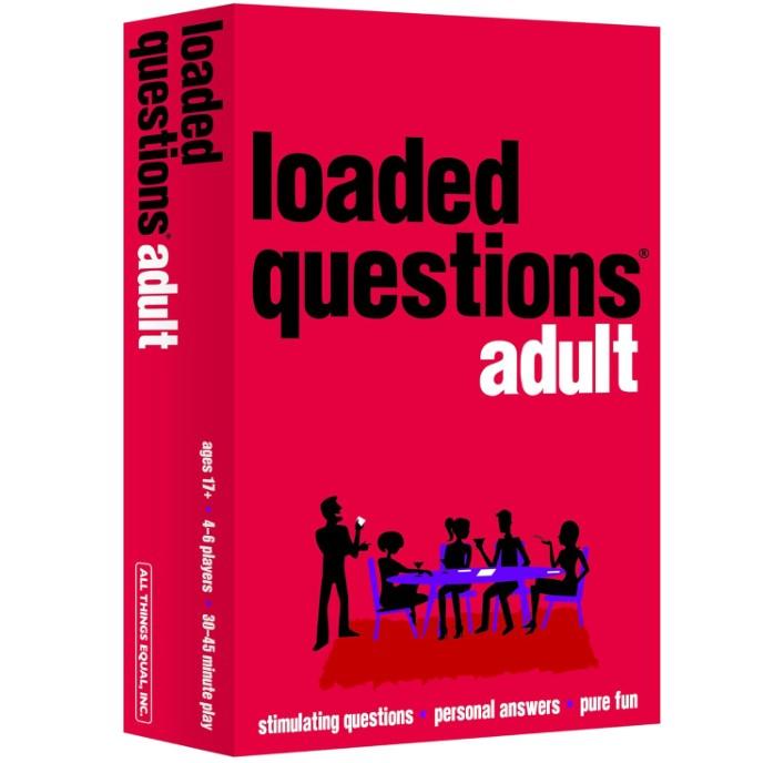 All Things Equal, Inc. ADULT LOADED QUESTIONS, a Rousing Adult Party Game, Over 300 Suggestive, Silly, Stimulating Questions, 4 to 6 Players, for Ages 17 and up