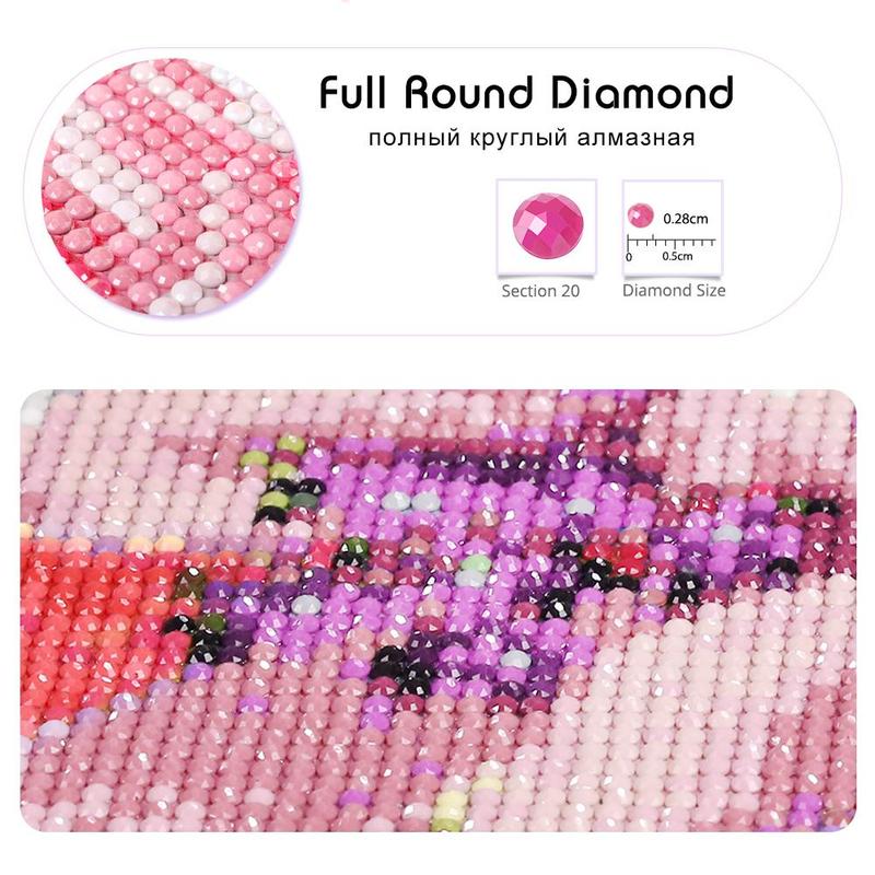 The Nightmare Before Christmas Theme Diamond Arts Colorful Painting Kit, 1 Set DIY Round Diamond Embroidery Kit, DIY Decorative Art Picture