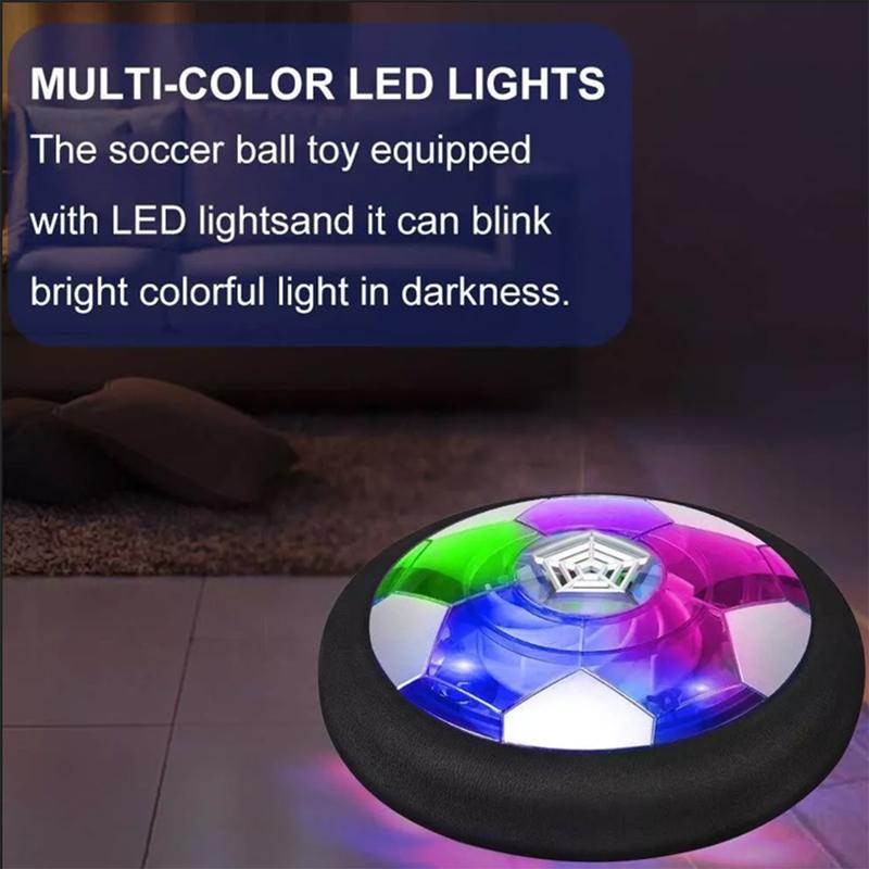 Hover Soccer Ball Football Toy Set LED Light Rechargeable Bumper Sports Games