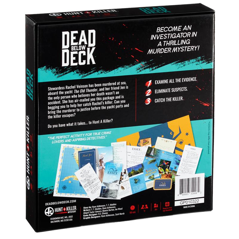 ️‍️ Hunt A Killer: Dead Below Deck - True Crime Game with Clues & Puzzles - Perfect for Game Nights & Date Nights!