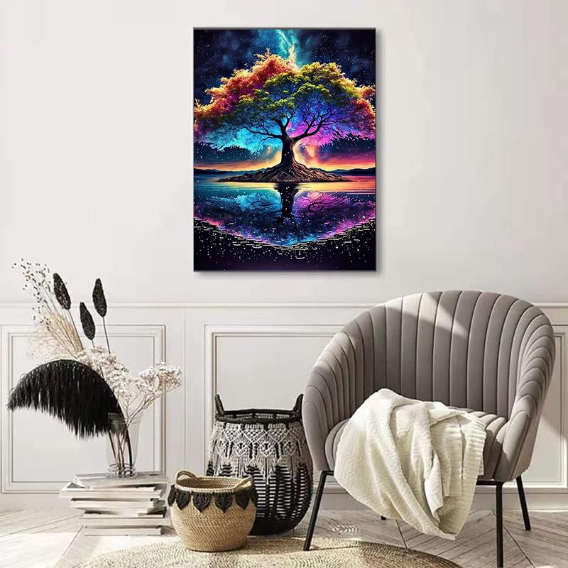 Diamond Painting Kits for Adults.Tree of Life Diamond Art Full Drill Round Gem Art 5D Diamond Dots Suitable Home Wall Decor 12x16inch