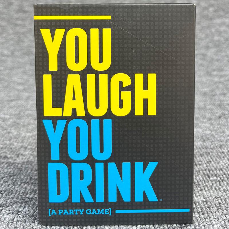 You Laugh Drunk Game - Fun Party Card Game for Adults and Young Adults,  Drinking Card Game For Parties, Fun Table Games, Family Game Christmas Party Game