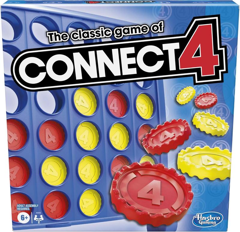 Hasbro Gaming Connect 4 Classic Grid - 2 Player Strategy Board Game for Kids and Adults