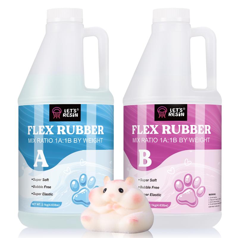 Liquid Silicone Squishy Maker Gel, Super Soft Silicone Rubber Making Kits 1:1 AB Ratio Mix for Taba Squishy, Molding Cat's Paw, DIY Decompression Gift - LET'S RESIN