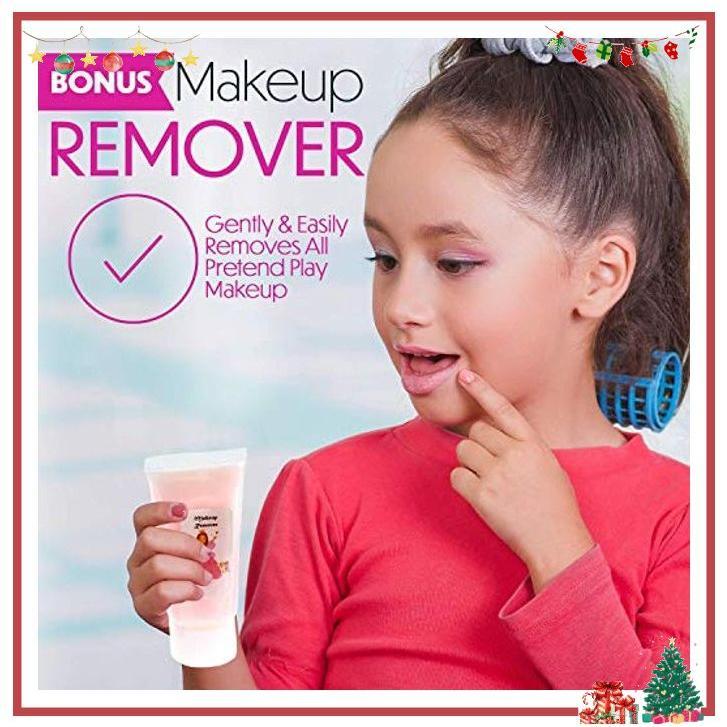 Toysical Kids Makeup Kit for Girl - Real, Non Toxic Makeup for Kids kit with Remover, Washable Toddler Makeup Kit - Princess Birthday Gift Pretend Play Makeup for Ages 3 4 5 6 7 8 9 10 Years Old