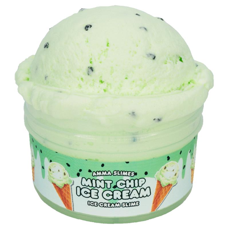 Mint Chip Ice Cream Slime • Satisfying Holdable Texture