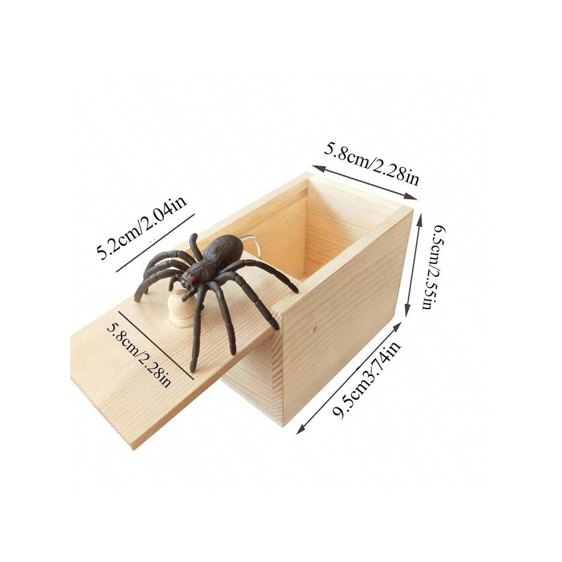 1pc Spider Prank Box Trick Toy, Funny Practical Joke Toystocking Fillers,Cheap Toys,Joke Prank