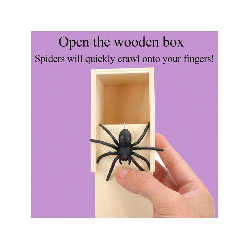 1pc Spider Prank Box Trick Toy, Funny Practical Joke Toystocking Fillers,Cheap Toys,Joke Prank