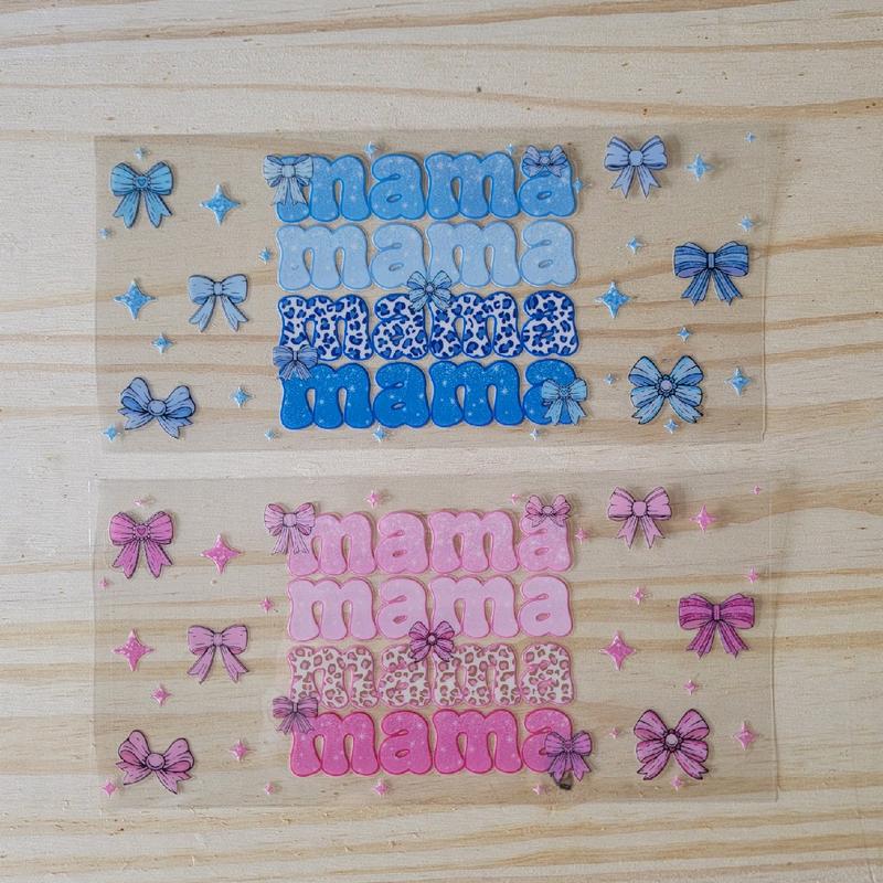 MAMA Coquette Bow Collection UV DTF Libby Wrap Transfer