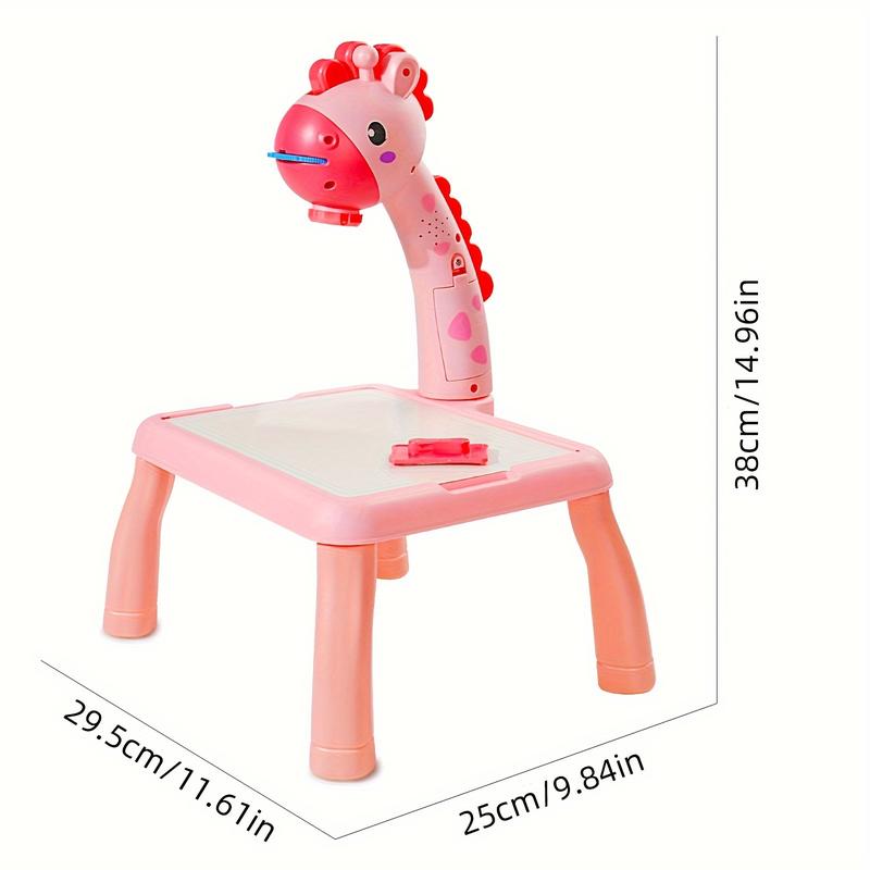 Deer Projection Drawing Table, Erasable Graffiti Board Puzzle Toy With Projection Light, Birthday,Halloween And Christmas For Girls And Boys