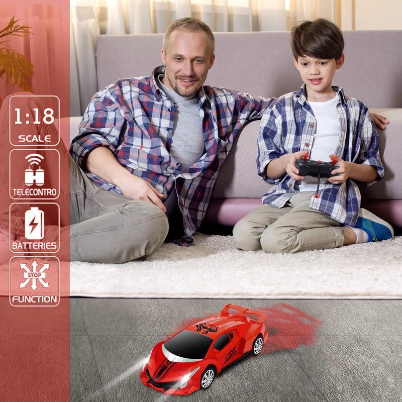 Remote Control Car, 2.4Ghz 1 18 Scale Model Racing Car Toys, RC Car for Kids and Boys with Cool Led Lights, Hobby RC Cars Toys Birthday Gifts for Age 3 4 5 6 7 8-12 Year Old Boys Girls