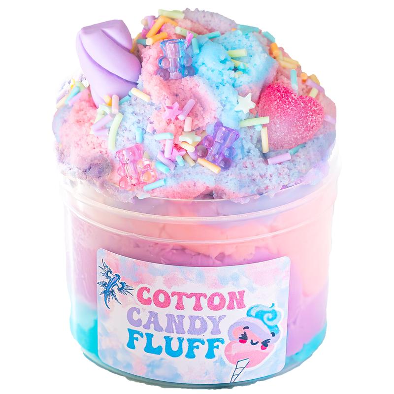 Cotton Candy Slime - Cloud Slime - Sea Dragon Slimes - sensory play, slime therapy, candy slime, fluffy slime, sensory regulation, stress relief