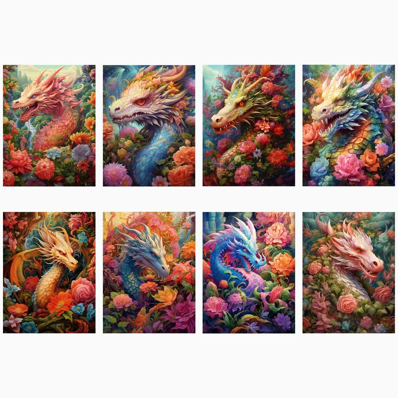 Dragon Pattern DIY Sticker (72pcs), Self Adhesive Decorative Stickers, DIY Decals for Water Bottle, Laptop, Phone Case, Scrapbooking, Journal Making, Gift Wrapping