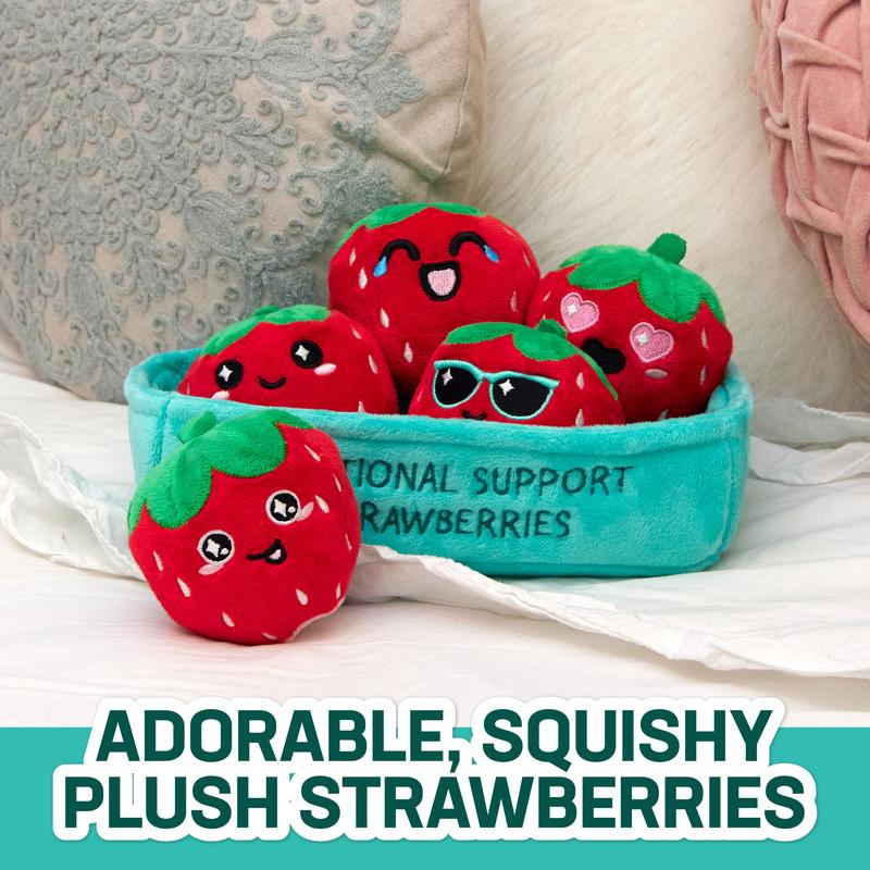 Emotional Support Strawberries - Cuddly Plush Comfort Food