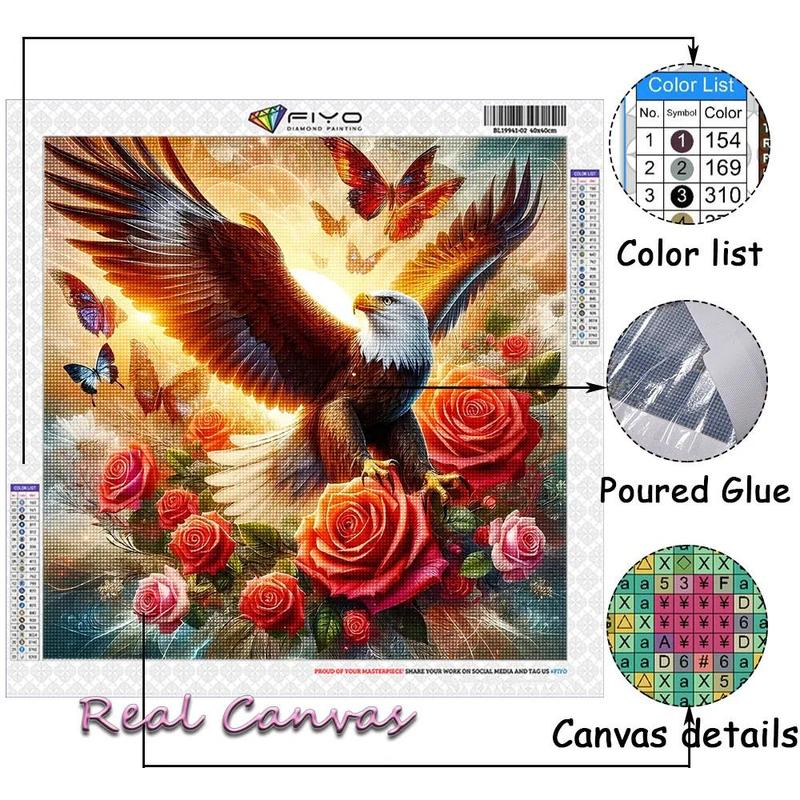 Diamond Painting Kit Eagle New Collection 2024 Diamond Mosaic 5D DIY Cross Stitch Kits Diamond Art Home Decoration