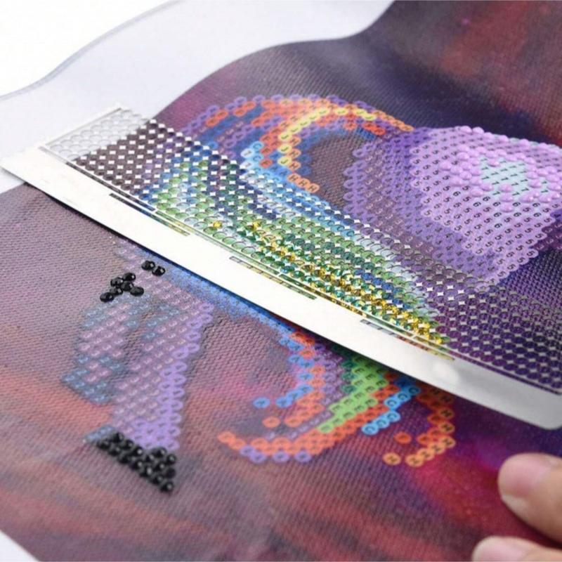 DIY Diamond Arts Painting Cross Stitch Ruler, Stainless Steel Embroidery Ruler, DIY Diamond Arts Painting Accessories