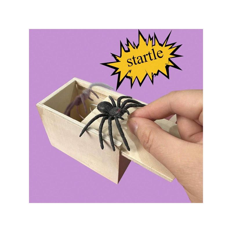 1pc Spider Prank Box Trick Toy, Funny Practical Joke Toystocking Fillers,Cheap Toys,Joke Prank