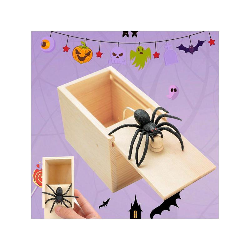 1pc Spider Prank Box Trick Toy, Funny Practical Joke Toystocking Fillers,Cheap Toys,Joke Prank