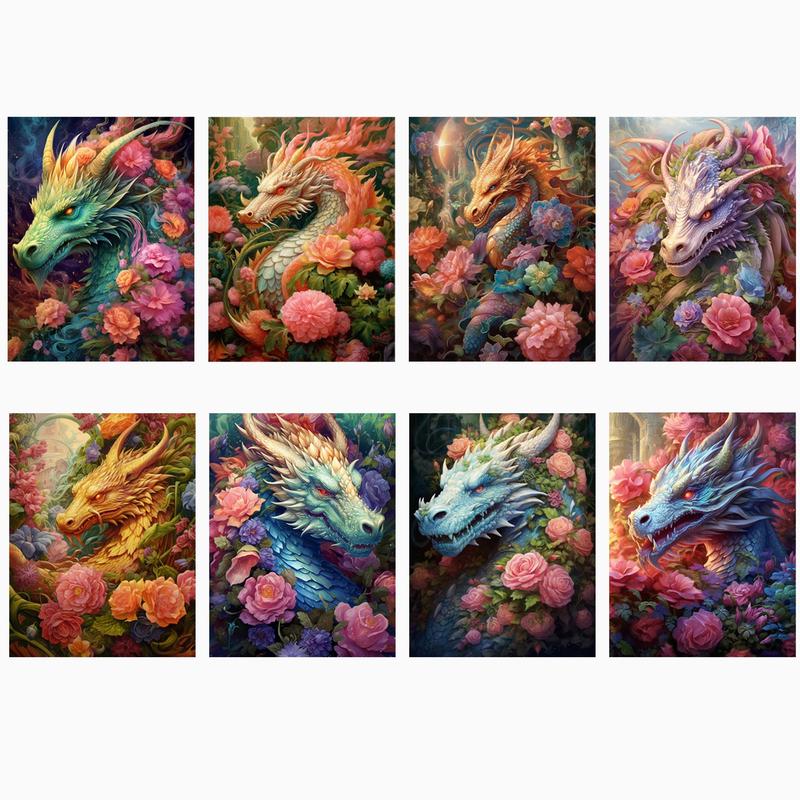 Dragon Pattern DIY Sticker (72pcs), Self Adhesive Decorative Stickers, DIY Decals for Water Bottle, Laptop, Phone Case, Scrapbooking, Journal Making, Gift Wrapping